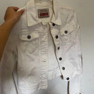 White jean jacket